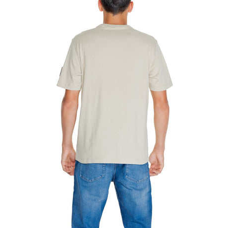 Calvin Klein Jeans Beige Cotton Rigenerato T-Shirt