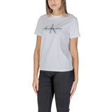 Calvin Klein Jeans White Cotton Tops & T-Shirt