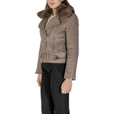 Guess Brown Polyester Jackets & Coat