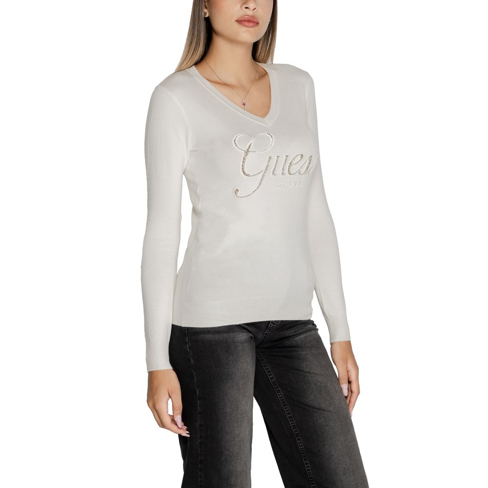 Guess White Viscose Tops & T-Shirt