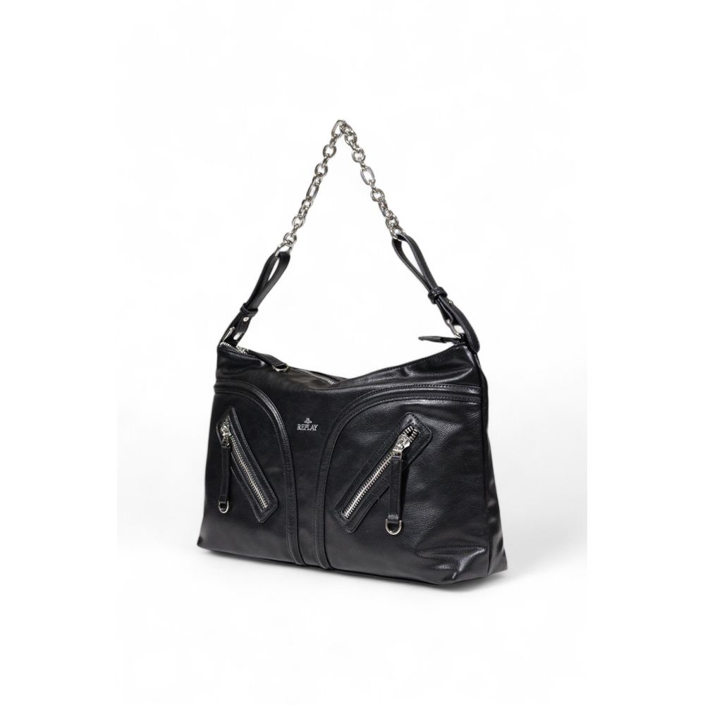 Replay Black Polyester Handbag