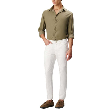 Jeckerson White Cotton Jeans & Pant