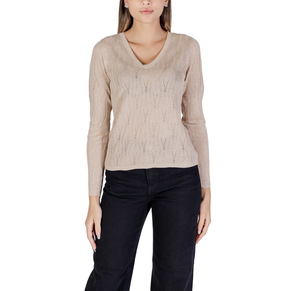 Only Beige Viscose Tops & T-Shirt