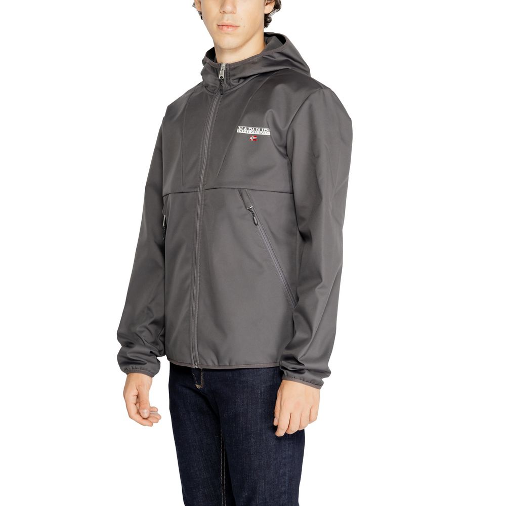 Napapijri Gray Polyester Jacket