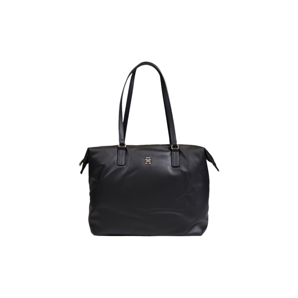 Tommy Hilfiger Black Recycled Polyester Handbag