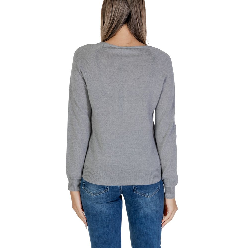 Sandro Ferrone Gray Merino Tops & T-Shirt