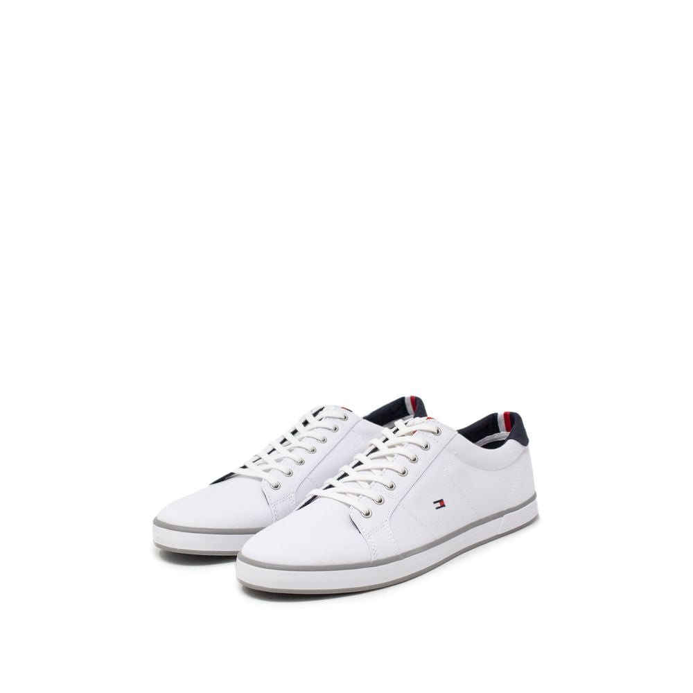 Tommy Hilfiger White Cotton Sneaker