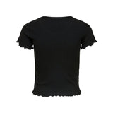 Only Black Polyester Tops & T-Shirt