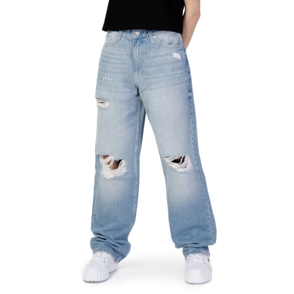 Calvin Klein Jeans Light Blue Cotton Jeans & Pant