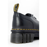 Dr. Martens Black Leather Flat Shoe