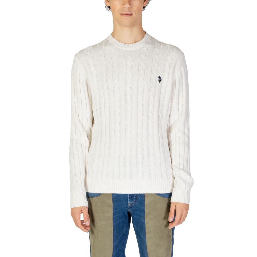 U.S. POLO ASSN. White Cotton Sweater