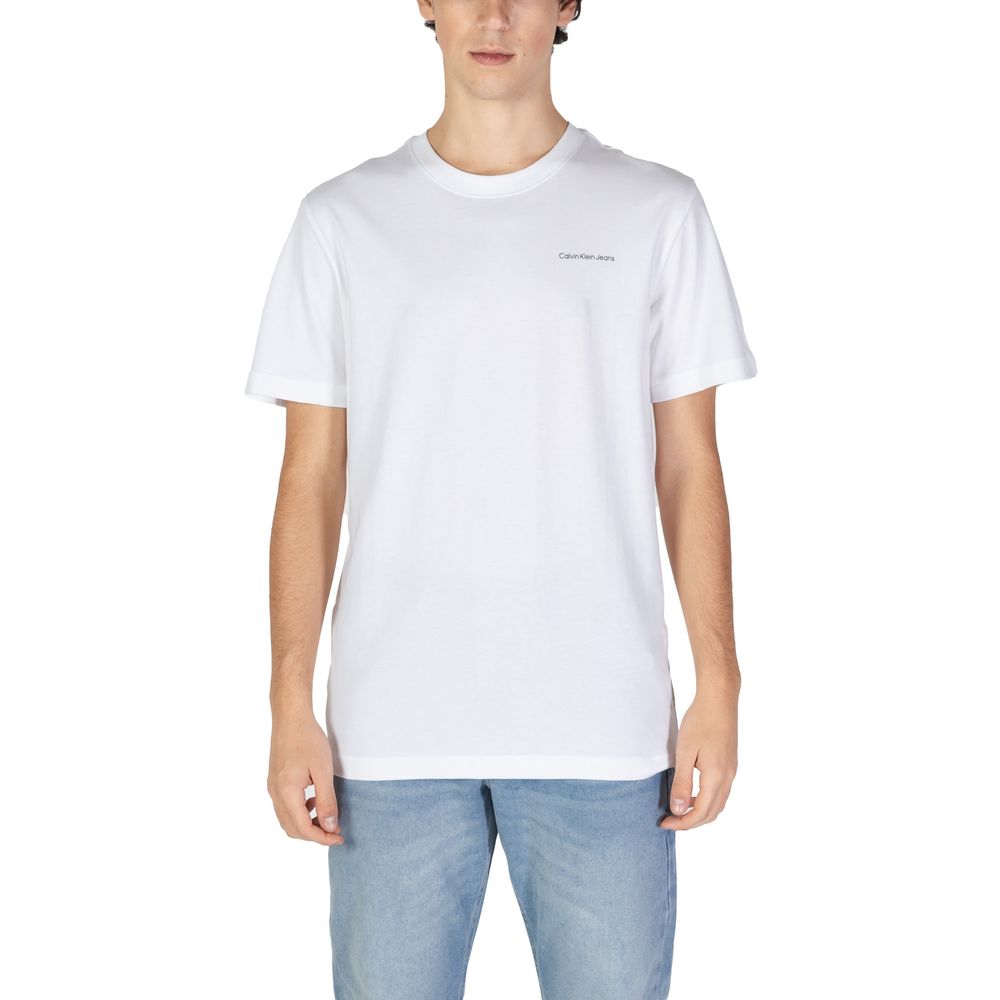 Calvin Klein Jeans White Cotton T-Shirt