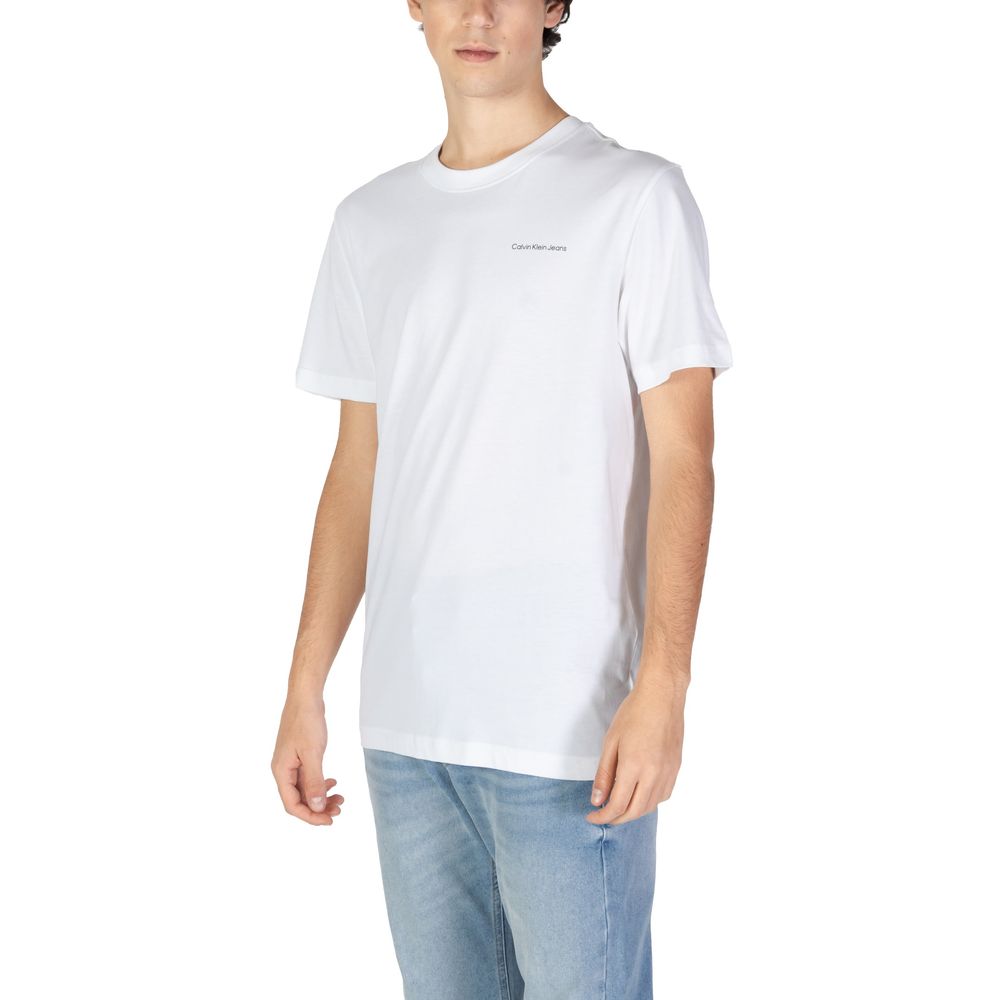 Calvin Klein Jeans White Cotton T-Shirt