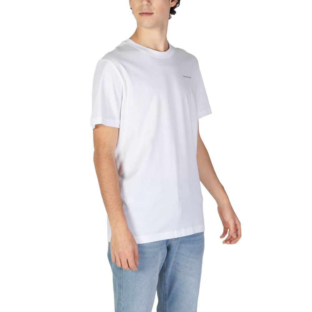 Calvin Klein Jeans White Cotton T-Shirt