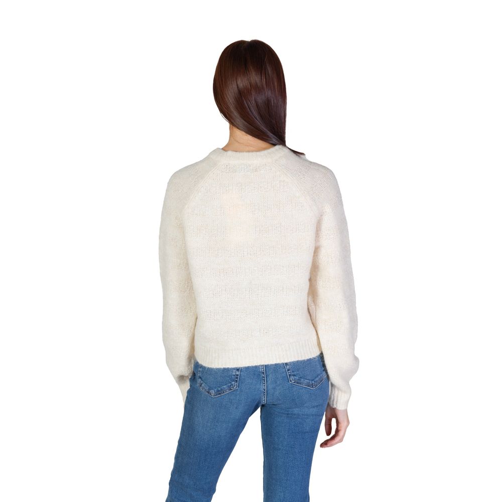 Only Cream Polyester Sweater