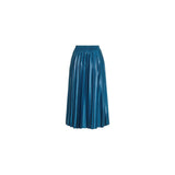 Vila Clothes Blue Recycled Polyester Skirt