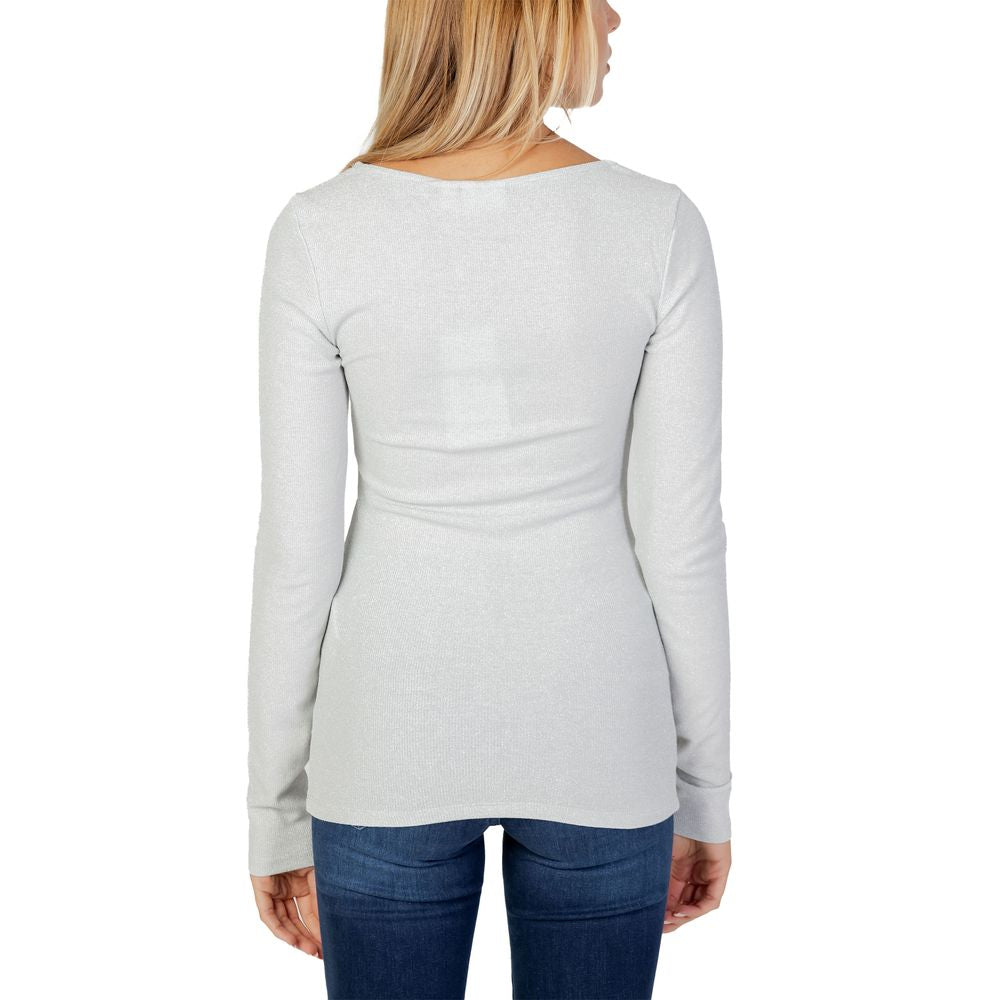 Vila Clothes Silver Viscose Tops & T-Shirt