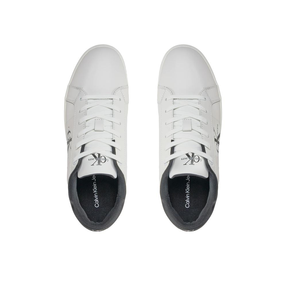 Calvin Klein Jeans Black And White Leather Sneaker