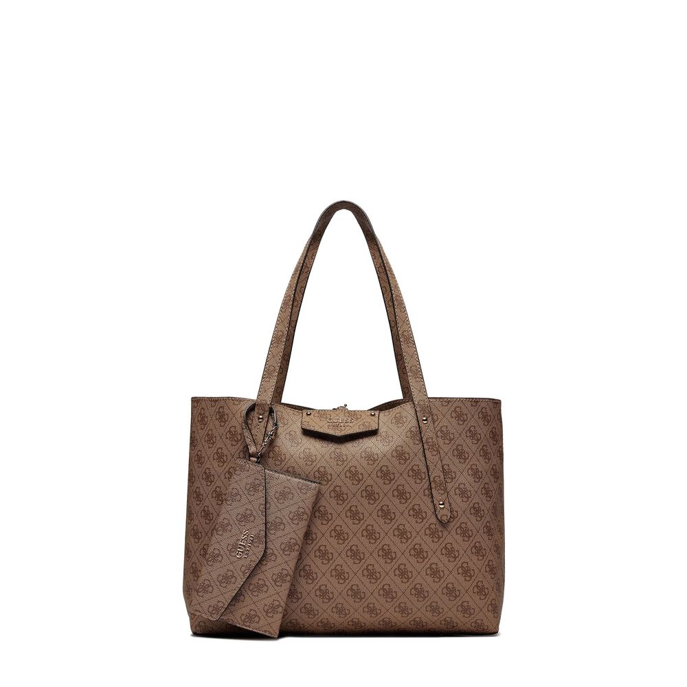 Guess Brown Polyethylene Handbag