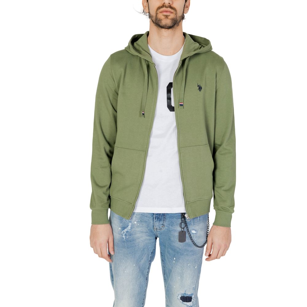 U.S. POLO ASSN. Green Cotton Sweater