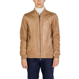 Gianni Lupo Beige Polyester Bomber