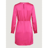Vila Clothes Pink Polyester Short Dress