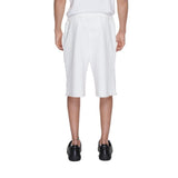 Underclub White Cotton Bermuda Shorts