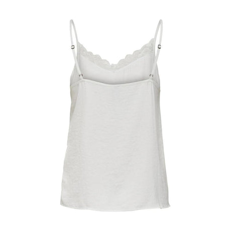 Jacqueline De Yong White Polyester Tank Tops