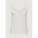 Jacqueline De Yong White Polyester Tank Tops