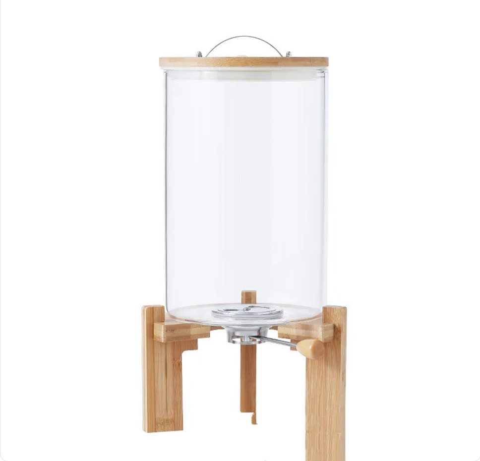 Large-Capacity Glass Rice Storage Jar with Seal