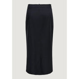 Jacqueline De Yong Gray Polyester Long Skirt