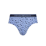 Emporio Armani Underwear Blue Cotton Briefs