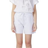 Blauer White Cotton Shorts