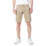 Blauer Beige Cotton Short