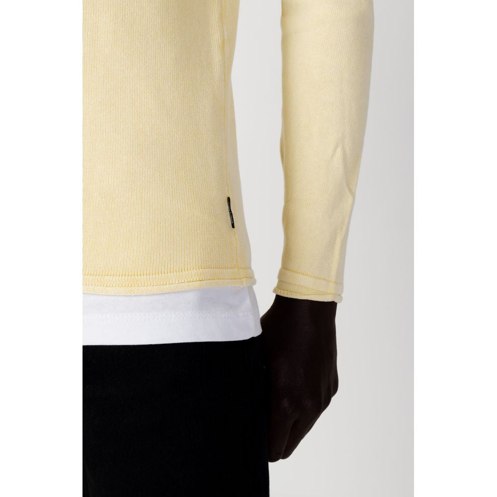 Only & Sons Yellow Cotton T-Shirt