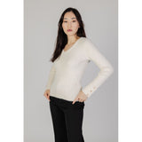 Morgan De Toi Cream Polyamide Sweater