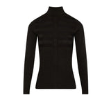 Morgan De Toi Black Viscose Turtleneck
