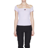 Tommy Hilfiger Jeans Purple Recycled Polyester Tops & T-Shirt