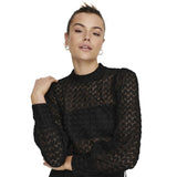 Jacqueline De Yong Black Polyester Tops & T-Shirt