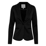 ICHI Black Polyester Suits & Blazer