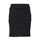 ICHI Black Polyester Skirt