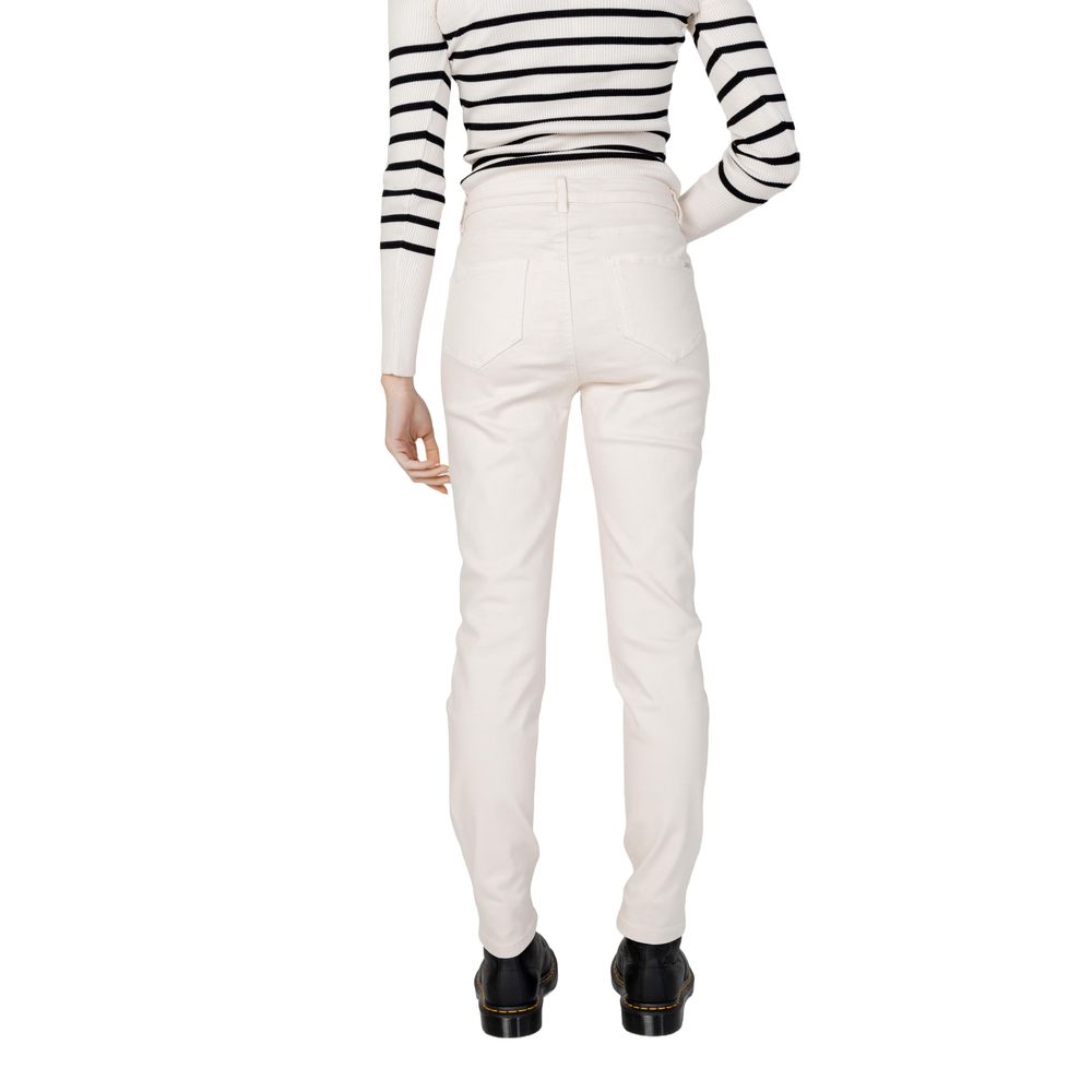 Morgan De Toi Beige Cotton Jeans & Pant