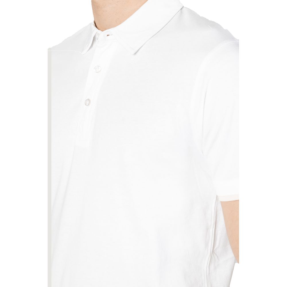 Hamaki-Ho White Cotton Polo Shirt