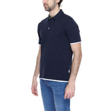 Hamaki-Ho Blue Cotton Polo Shirt