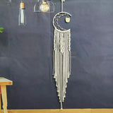 Braided Dream Catcher with Owl Pendant for Home Decor