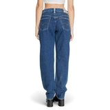 Replay Blue Cotton Mom Jeans
