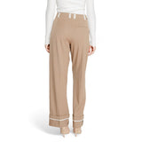 Only Brown Recycled Polyester Casual Pants