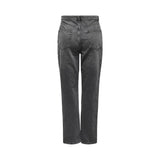 Only Gray Cotton Mom Jeans