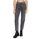 Only Gray Cotton Mom Jeans