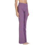 Sandro Ferrone Purple Polyester Flared Pants